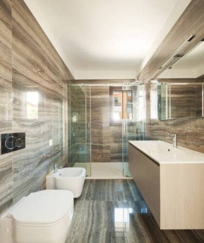 interior de baño con ducha apartamento